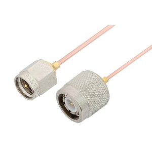 SMA Male to TNC Male Cable 6 Inch Length Using ET38325 Coax, RoHS