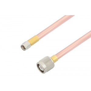 SMA Male to TNC Male Cable 6 Inch Length Using ET-RG401 Coax, RoHS