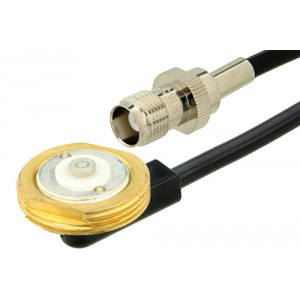 TNC Female to NMO Mount Connector Cable 60 Inch Length Using ET-RG58 Coax