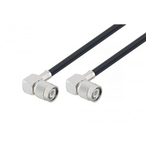 TNC Male Right Angle to TNC Male Right Angle Cable 12 Inch Length Using ET38379 Coax with 90 Deg. Clock