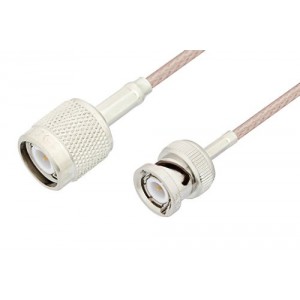 TNC Male to BNC Male Cable 12 Inch Length Using ET-RG316 Coax