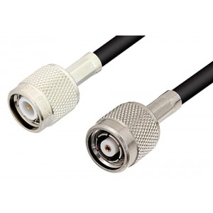 TNC Male to Reverse Polarity TNC Male Cable 12 Inch Length Using ET-C195 Coax