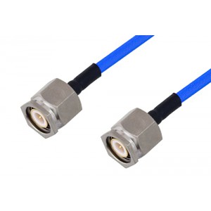 TNC Male to TNC Male Cable 24 Inch Length Using ET-141FLEX Coax , LF Solder