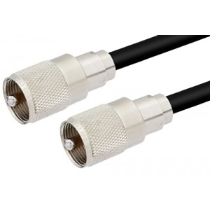 UHF Male to UHF Male Cable 12 Inch Length Using ET38397 Coax