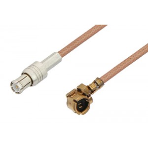 UMCX Plug to MCX Plug Cable 3 Inch Length Using ET-RG178 Coax