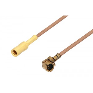 UMCX Plug to SSMB Plug Cable 3 Inch Length Using ET-RG178 Coax