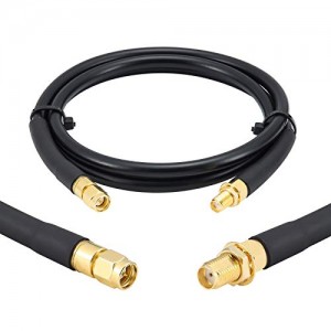 RF 3ft SMA Male to SMA Female Coax Extension Cable 50 Ohm KMR240 Low Loss SMA Coax Coaxial Cable with SMA Connectors