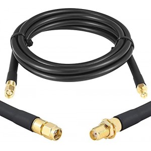 RF 6ft SMA Male to SMA Female Coax Extension Cable, 50 Ohm KMR240 Low Loss SMA Coax Coaxial Cable with SMA Connectors