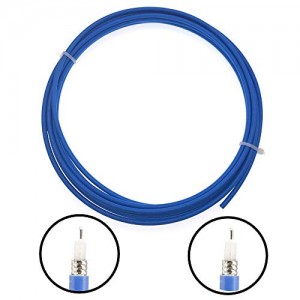 10 feet RF Coax Coaxial Semi-Flexible ET-RG402 .141'' Cable with Blue Jacket