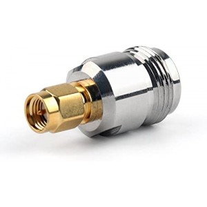 2pcs RF coaxial Coax Adapter SMA Male to N Female Connector