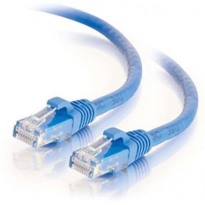 Ebeestock 27145 Cat6 Cable - Snagless Unshielded Ethernet Network Patch Cable, Blue (25 Feet, 7.62 Meters)