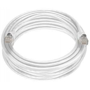 25 Ft (25ft) Cat6 Ethernet Network Patch Cable Grey/White RJ45 m/m Molded (10 Pack)