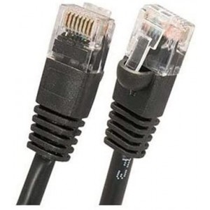 25ft Cat-6 Network Ethernet Patch Cable - Black (Cat6) (25 Feet, Black)