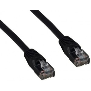 50Ft (Pack of 2) CAT5e RJ45 Patch Ethernet Network Cable 50 FT Black for PC, Mac, Laptop, PS2, PS3, Xbox, and Xbox 360