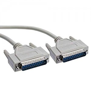 25 pin DB25 4.6 Feet Male to Memale M/M Serial Port Extension Cable Suit for Prarallel Printer, PDA,Scanner and Modem