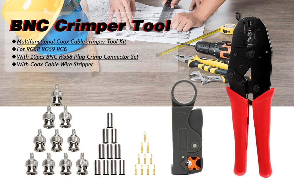 bnc crimp tool red