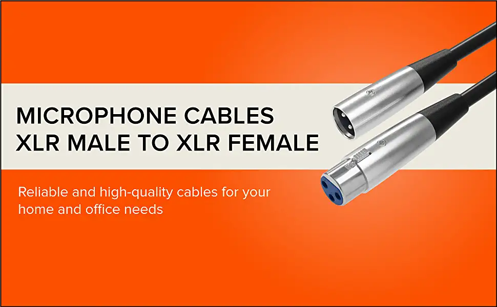 microphone cables xlr male to xlr female