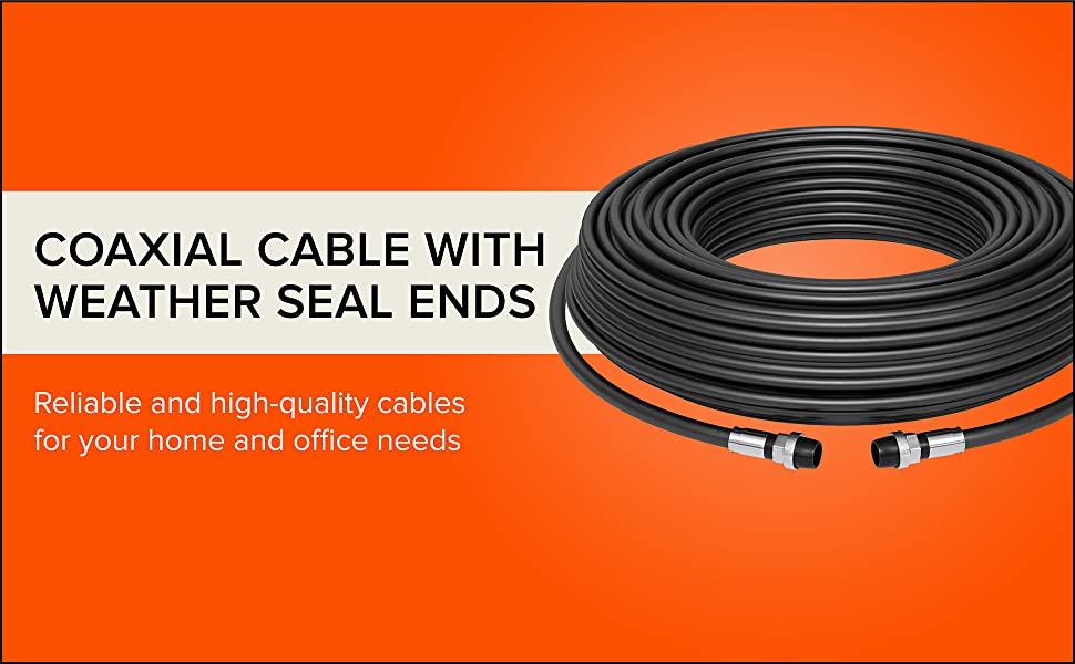 COAXIAL CABLE WITH HIGH GRADE CONNECTORS