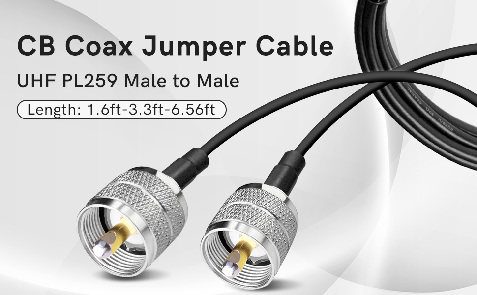 CB coax jumper cable