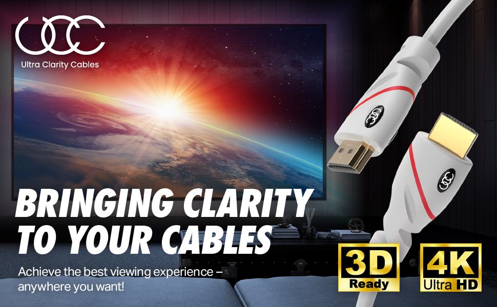 bringing clarity to your cables with our 4K Ultra HD HDMI cables