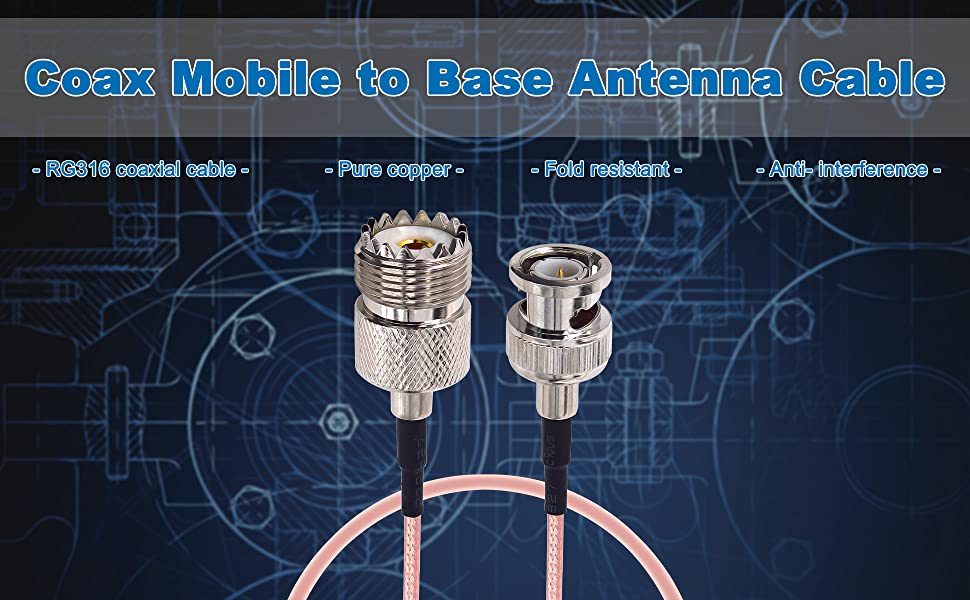 Coax Mobile to Base Antenna Cable