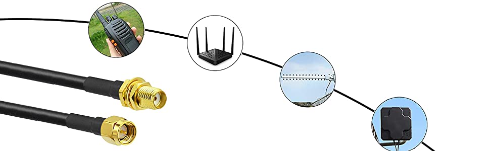 Low-Loss Coaxial Extension Cable